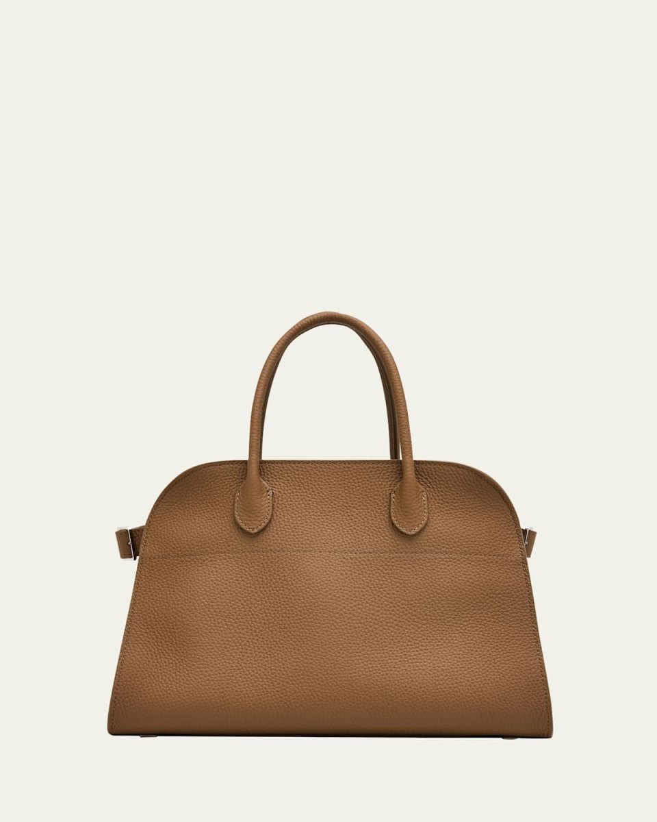 Soft Margaux 12 Top Handle Bag in Matte Grained Calfskin
